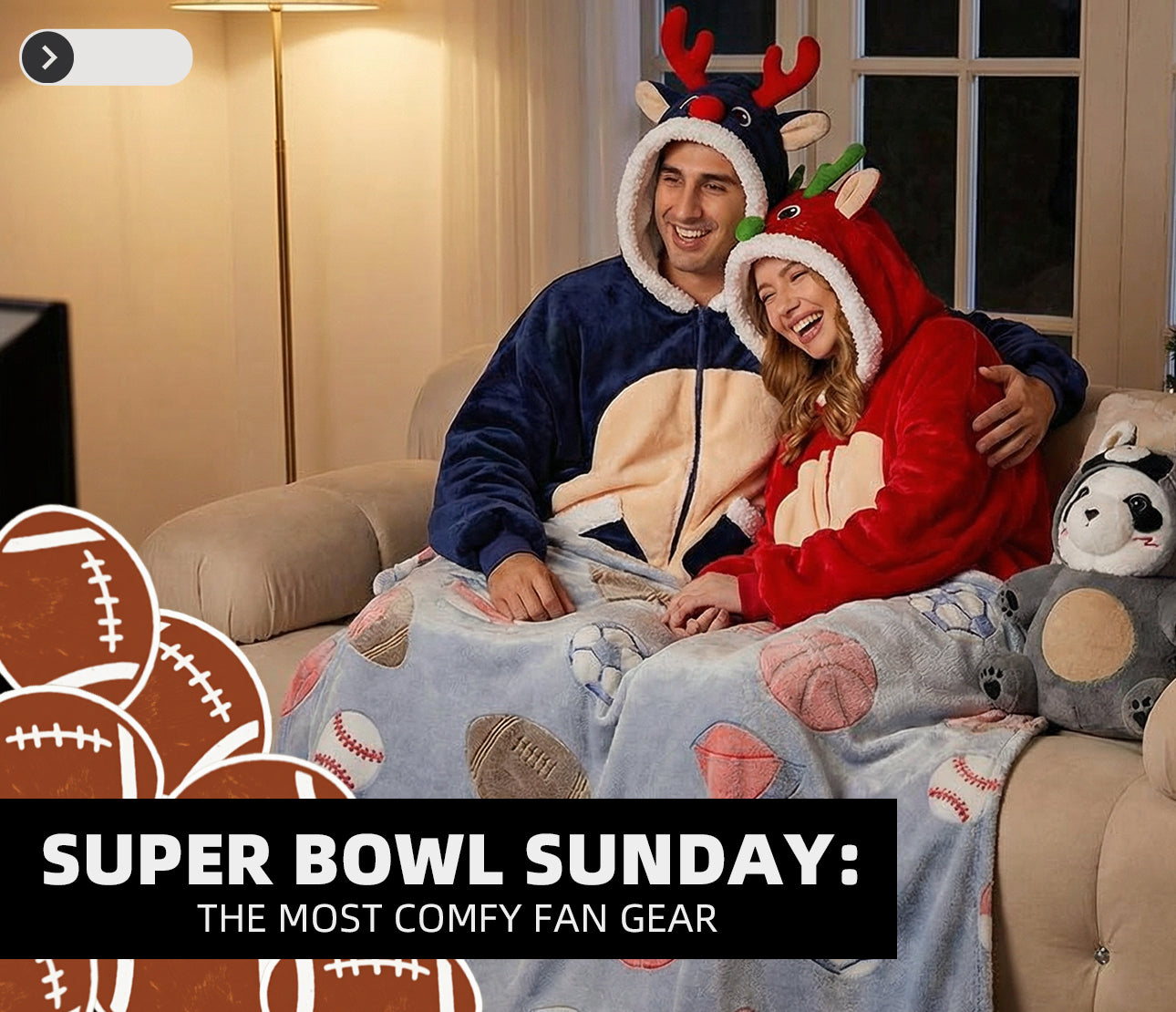 Super Bowl Sunday: The Most Comfy Fan Gear 🏈🛋️
