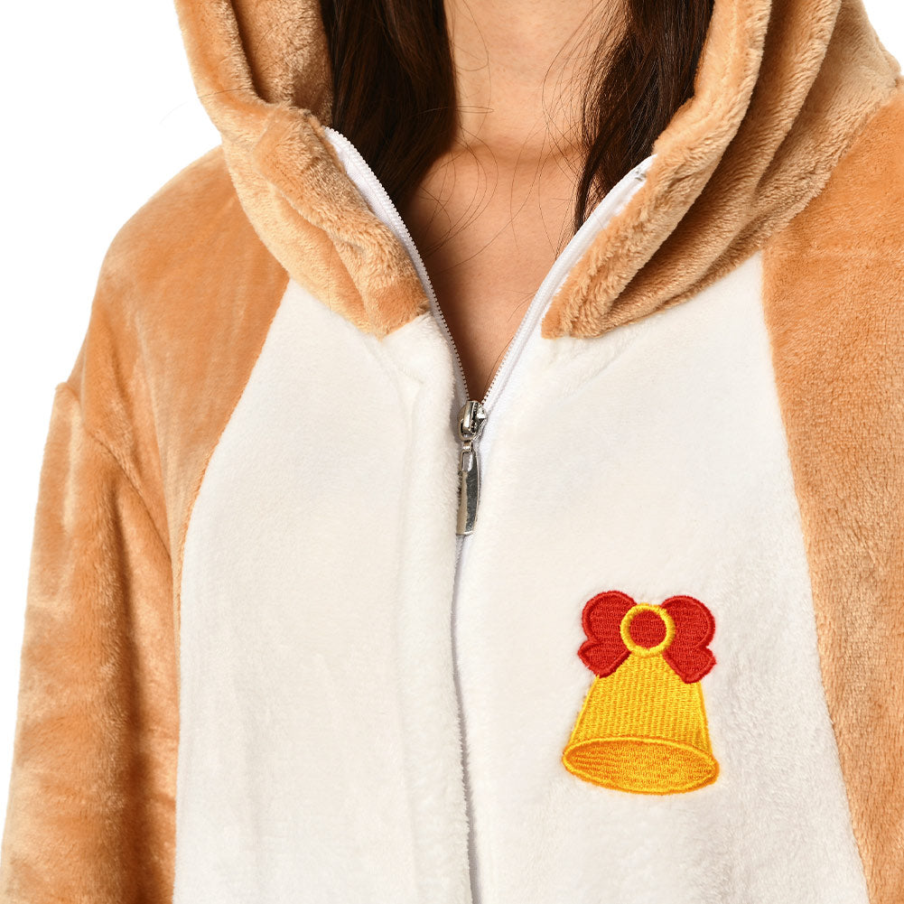 OLAOLA Unisex Adult Plush Deer Animals Onesie Pajamas Warm Home One-Piece Sleepwear