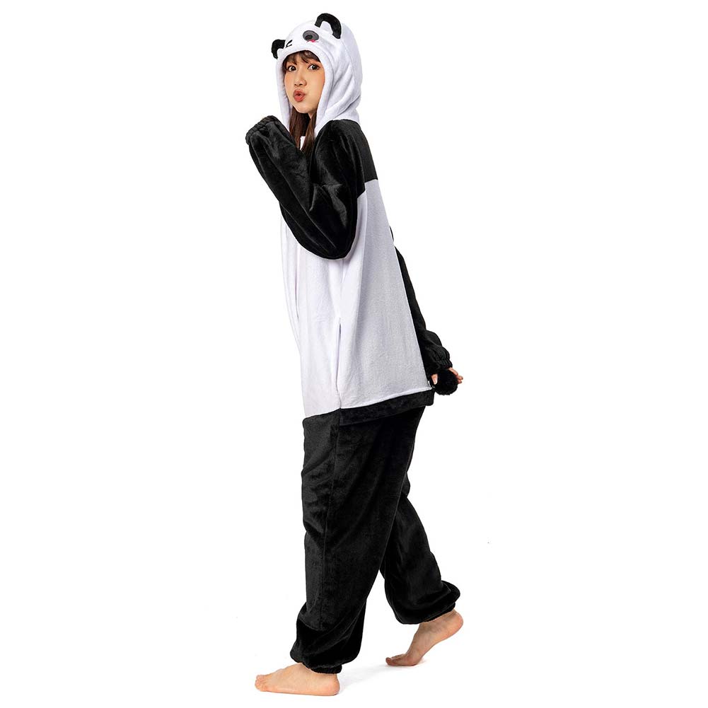 OLAOLA Unisex Adult Plush Giant Panda Animals Onesie Pajamas Warm Home One-Piece Sleepwear