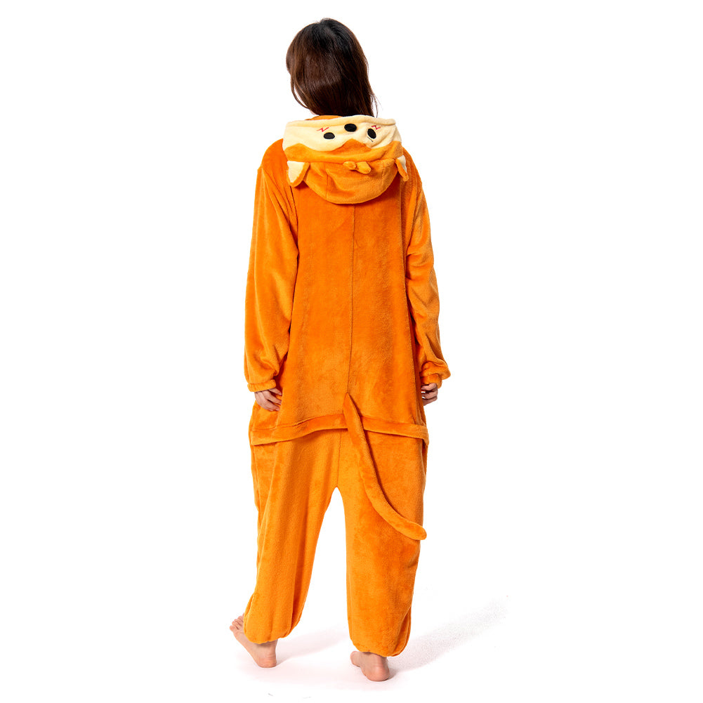 OLAOLA Unisex Adult Plush Monkey Animals Onesie Pajamas Warm Home One-Piece Sleepwear