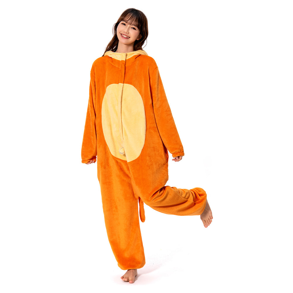 OLAOLA Unisex Adult Plush Monkey Animals Onesie Pajamas Warm Home One-Piece Sleepwear