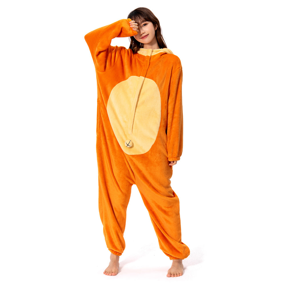 OLAOLA Unisex Adult Plush Monkey Animals Onesie Pajamas Warm Home One-Piece Sleepwear