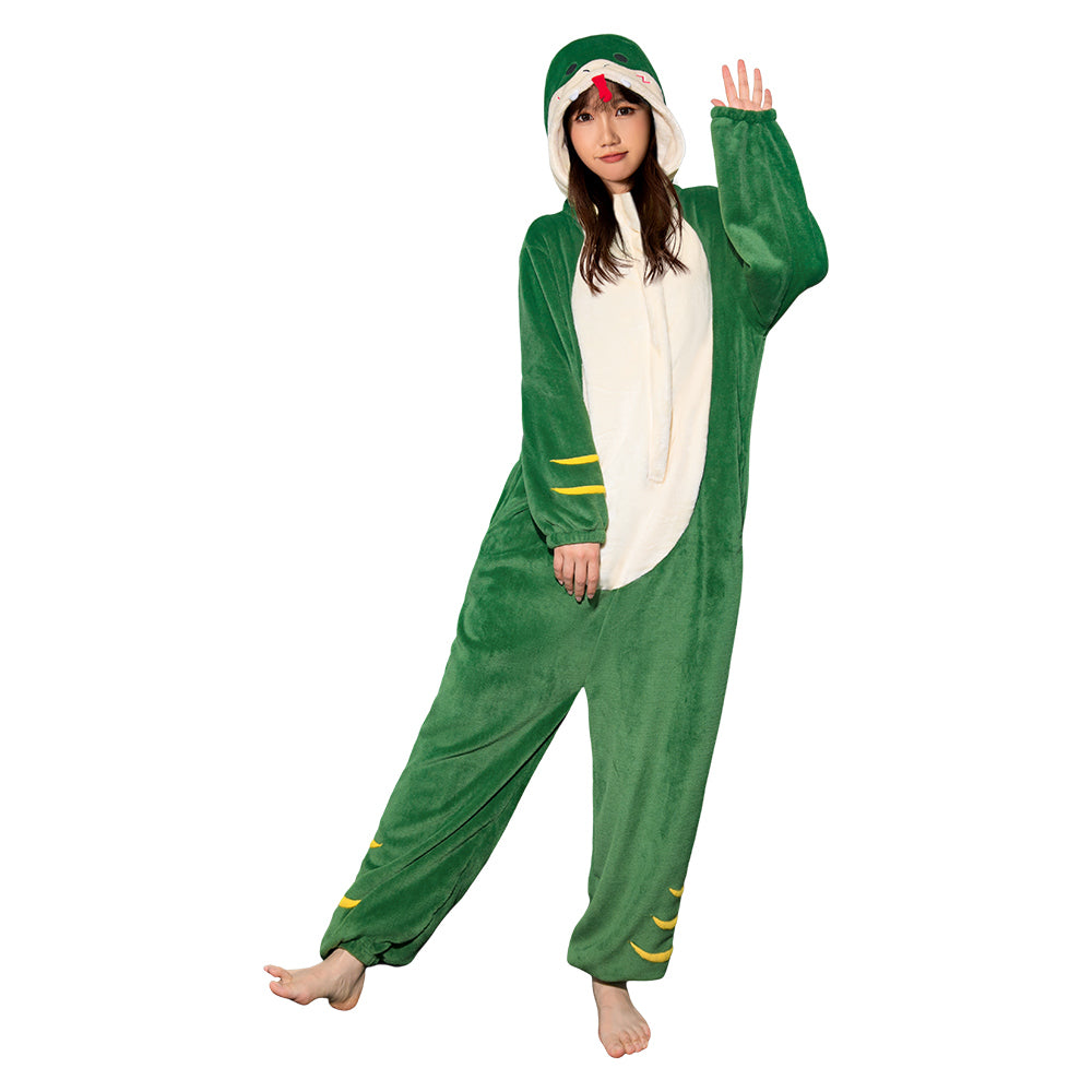 OLAOLA Unisex Adult Plush Snake Animals Onesie Pajamas Warm Home One-Piece Sleepwear