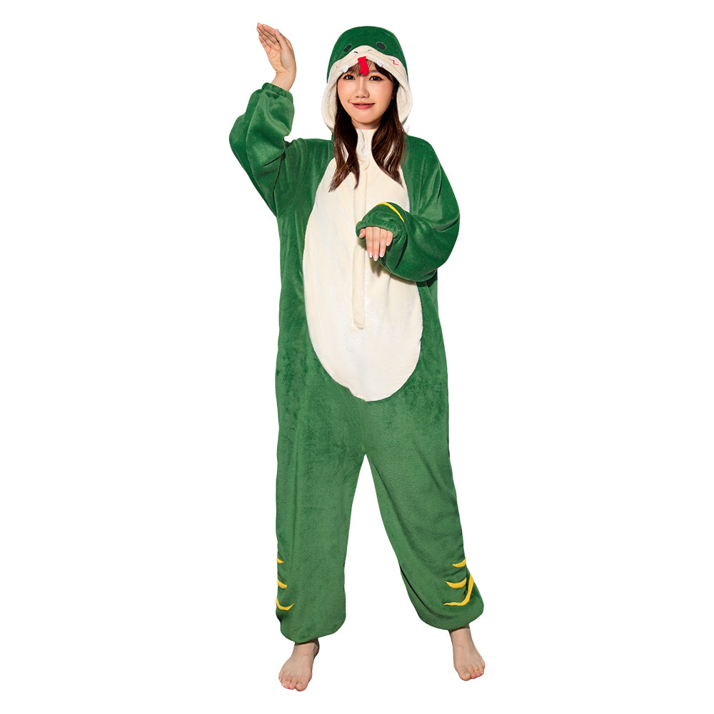 OLAOLA Unisex Adult Plush Snake Animals Onesie Pajamas Warm Home One-Piece Sleepwear