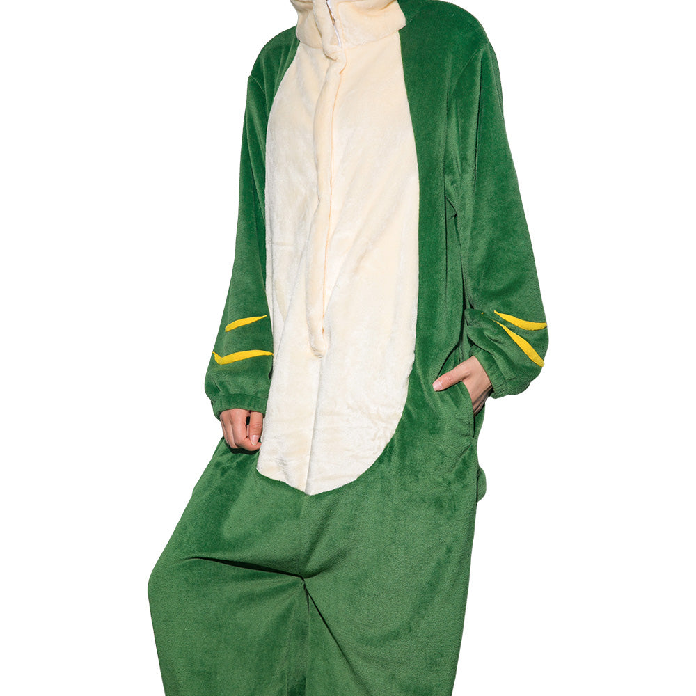 OLAOLA Unisex Adult Plush Snake Animals Onesie Pajamas Warm Home One-Piece Sleepwear