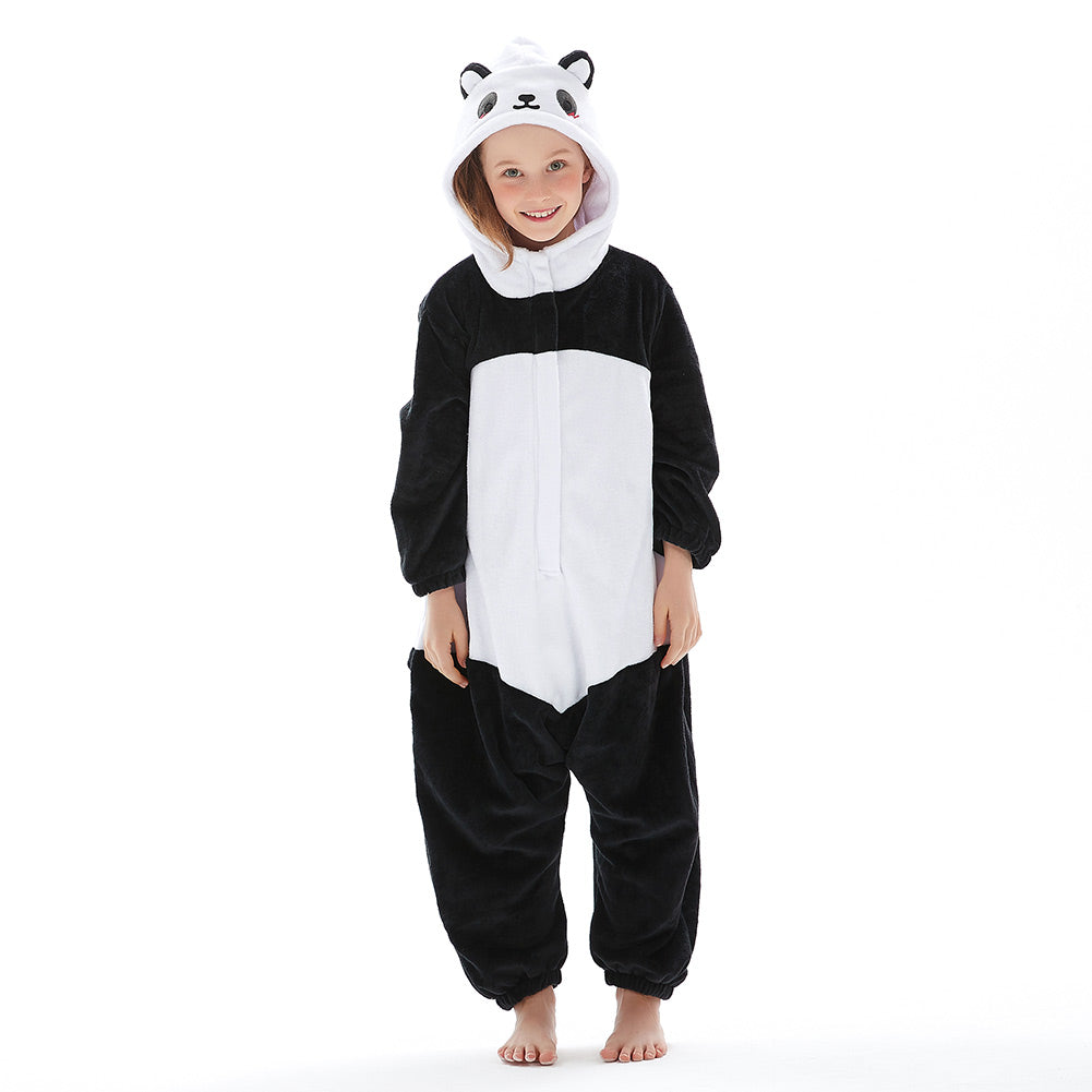 OLAOLA Kids Giant Panda Animal Onesie Plush Soft Flannel Warm Home Pajamas One-Piece Sleepwear(复制)