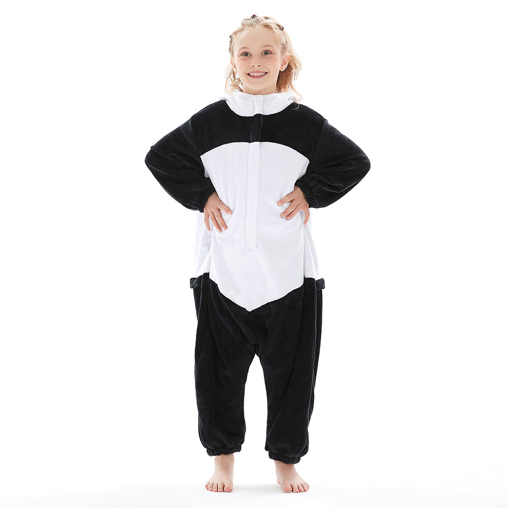 OLAOLA Kids Giant Panda Animal Onesie Plush Soft Flannel Warm Home Pajamas One-Piece Sleepwear(复制)