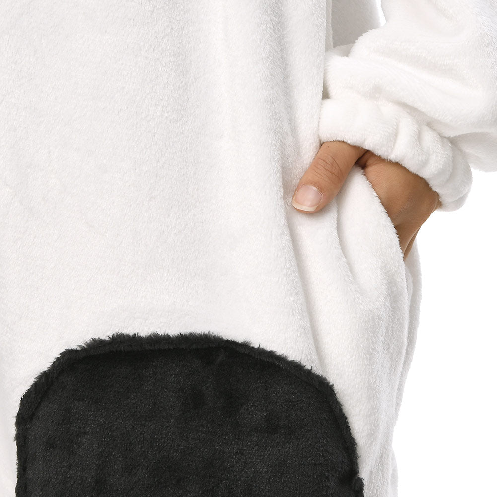 OLAOLA Unisex Adult Plush Dairy Cattle Animals Onesie Pajamas Warm Home One-Piece Sleepwear