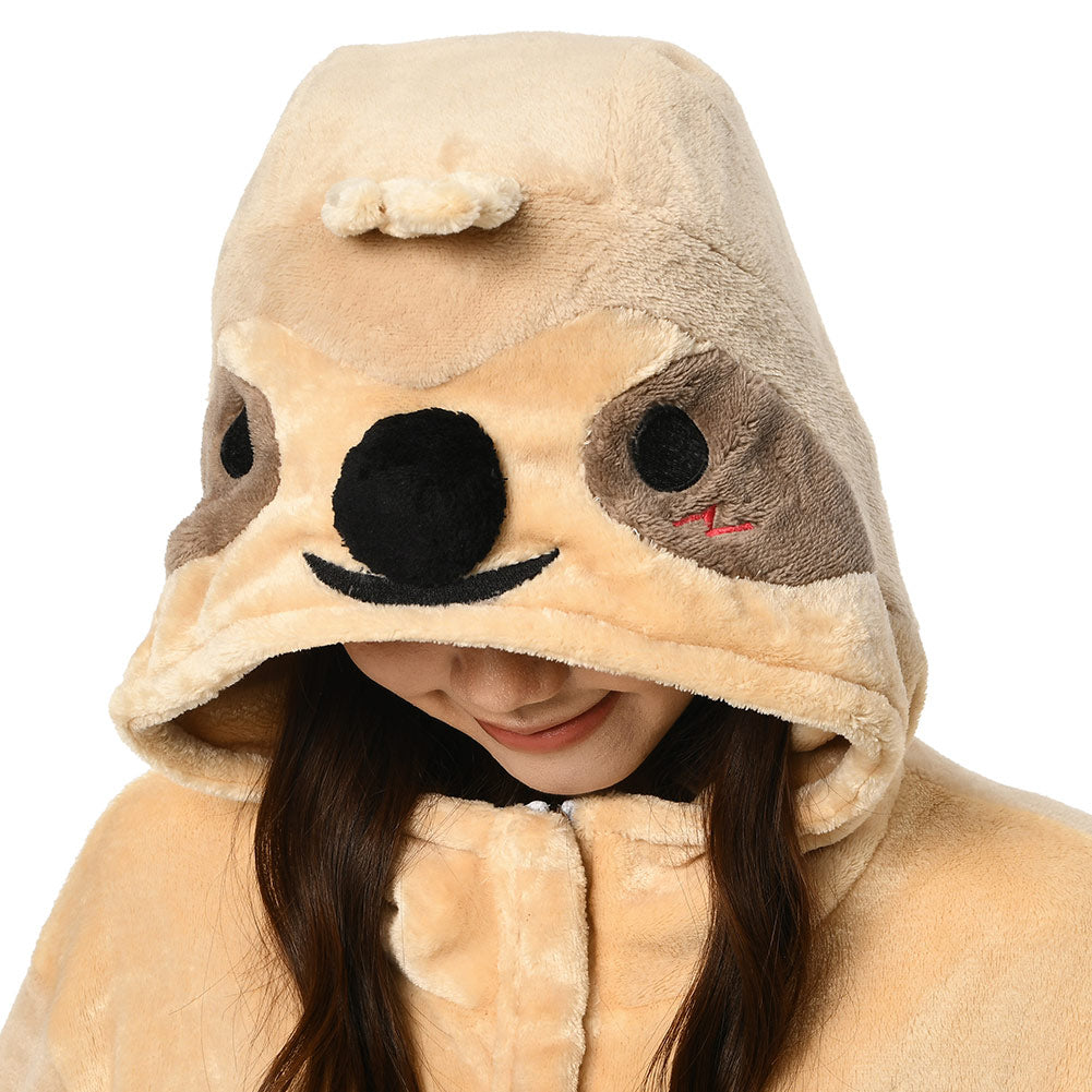 OLAOLA Unisex Adult Plush Bradypod Animals Onesie Pajamas Warm Home One-Piece Sleepwear