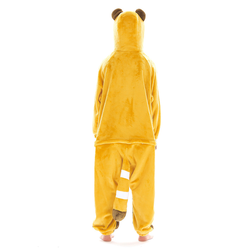 OLAOLA Kids Red Panda Animal Onesie Plush Soft Flannel Warm Home Pajamas One-Piece Sleepwear