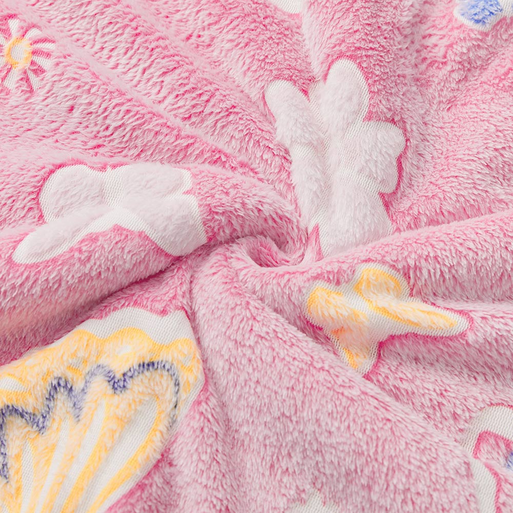 OLAOLA Pink Butterfly Cooling Blanket AC Comforters Nap Sleep Soft Bed Couch Sofa Throw Blanket