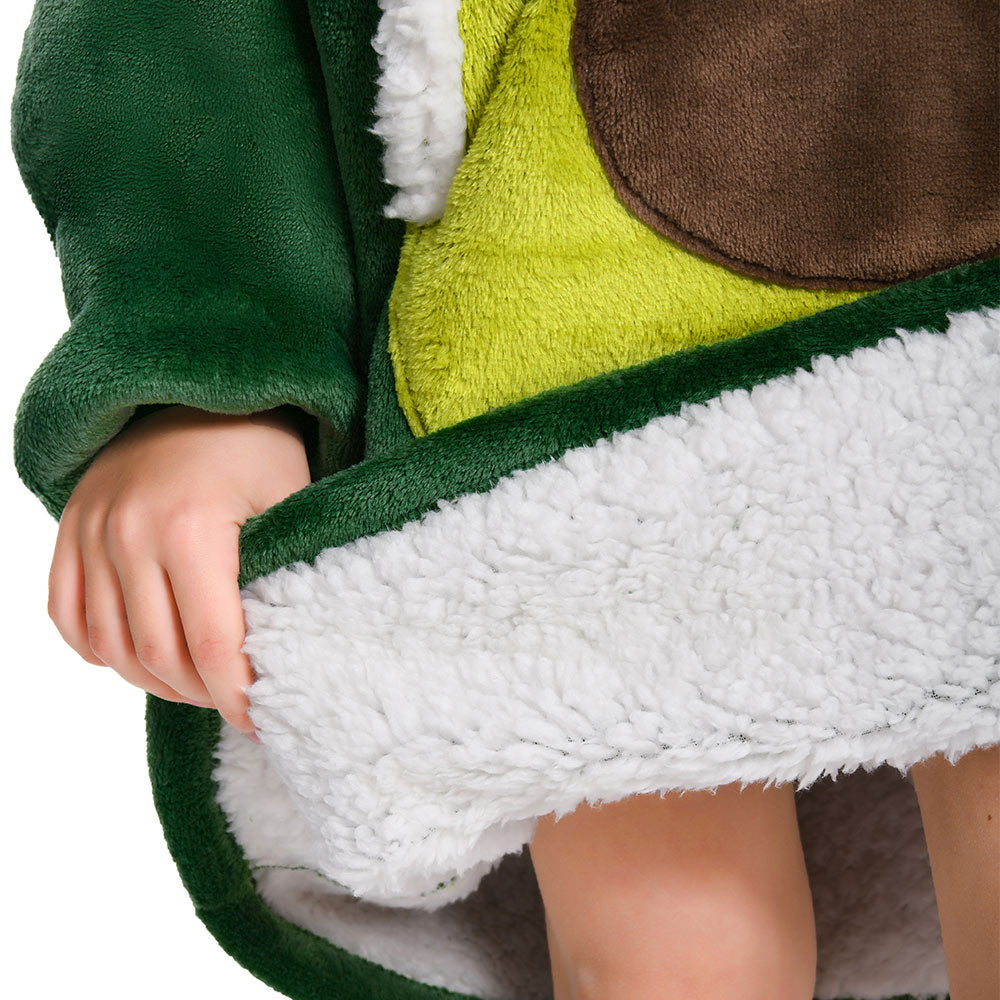 Kids OLAOLA Avocado Wearable Blanket Hoodie Food Onesie Oversized Soft Homewear With Giant Pocket