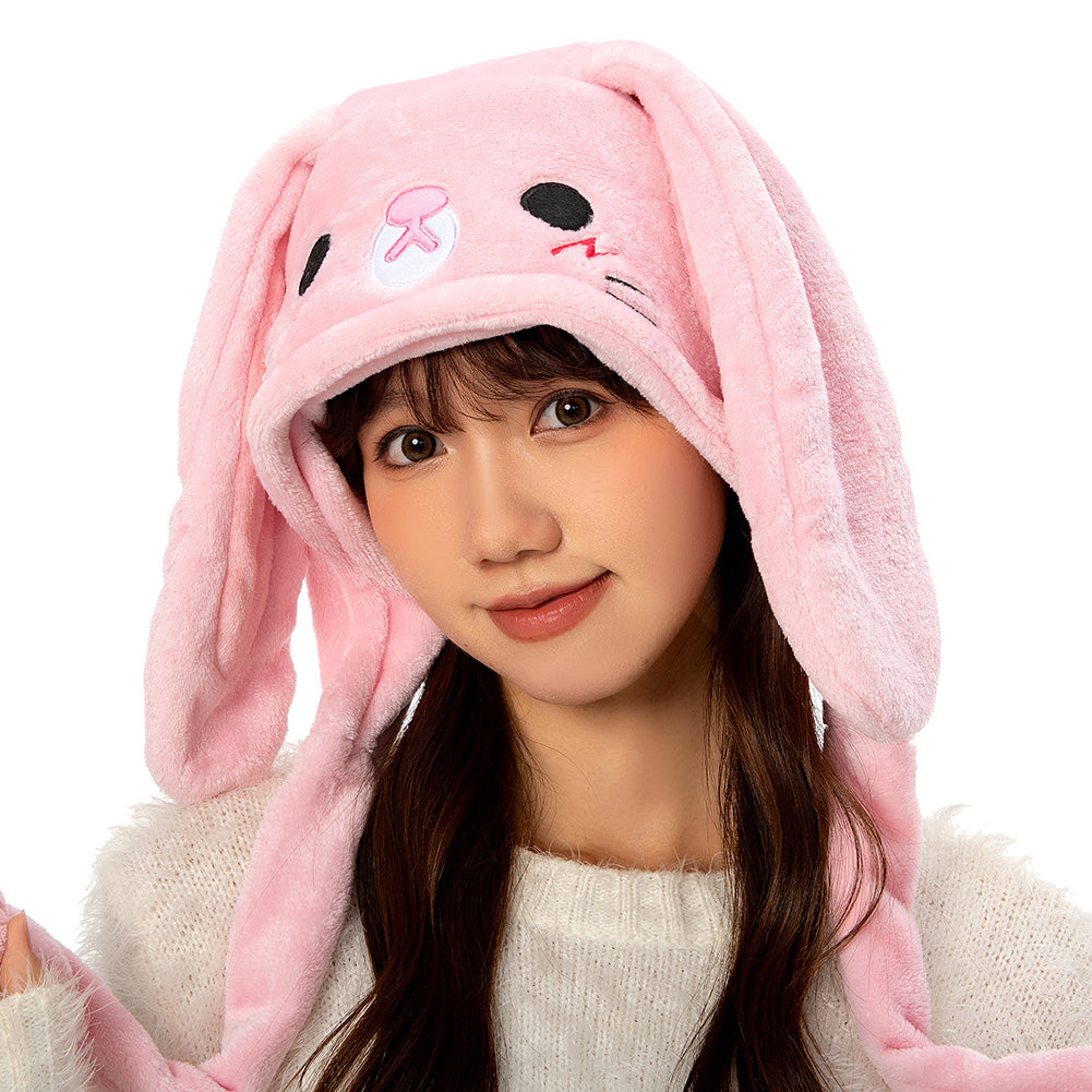 OLAOLA Unisex Kids Adults Plush Easter Bunny Animals Hat Warm Soft Flap Hat With Ear
