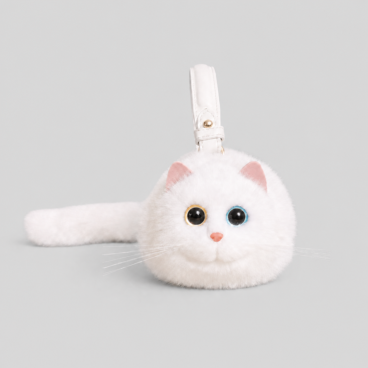 27CM Cute Black Cat Plush Shoulder Bag Kitty Shaped Crossbody Handbag Spacious Design Presents For Cat Lovers