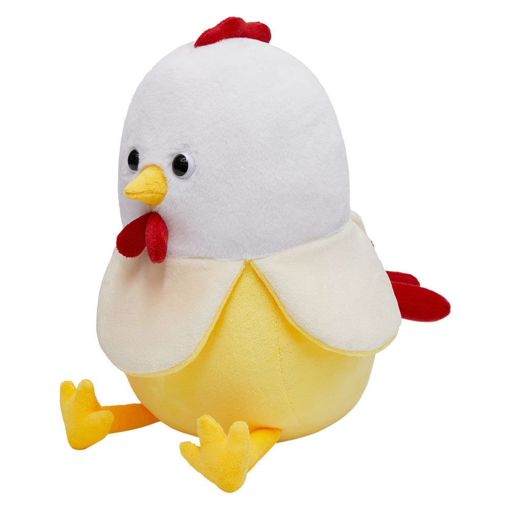28CM Chicken Banana Plush Pillow Cute Banana Stuffed Animal Toy Soft Kawaii Plush Toys Perfect Halloween Christmas Gifts For Kids Adult