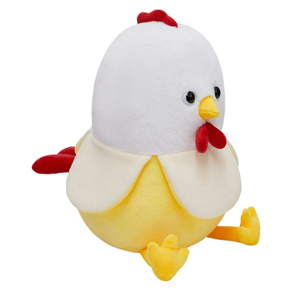 28CM Chicken Banana Plush Pillow Cute Banana Stuffed Animal Toy Soft Kawaii Plush Toys Perfect Halloween Christmas Gifts For Kids Adult