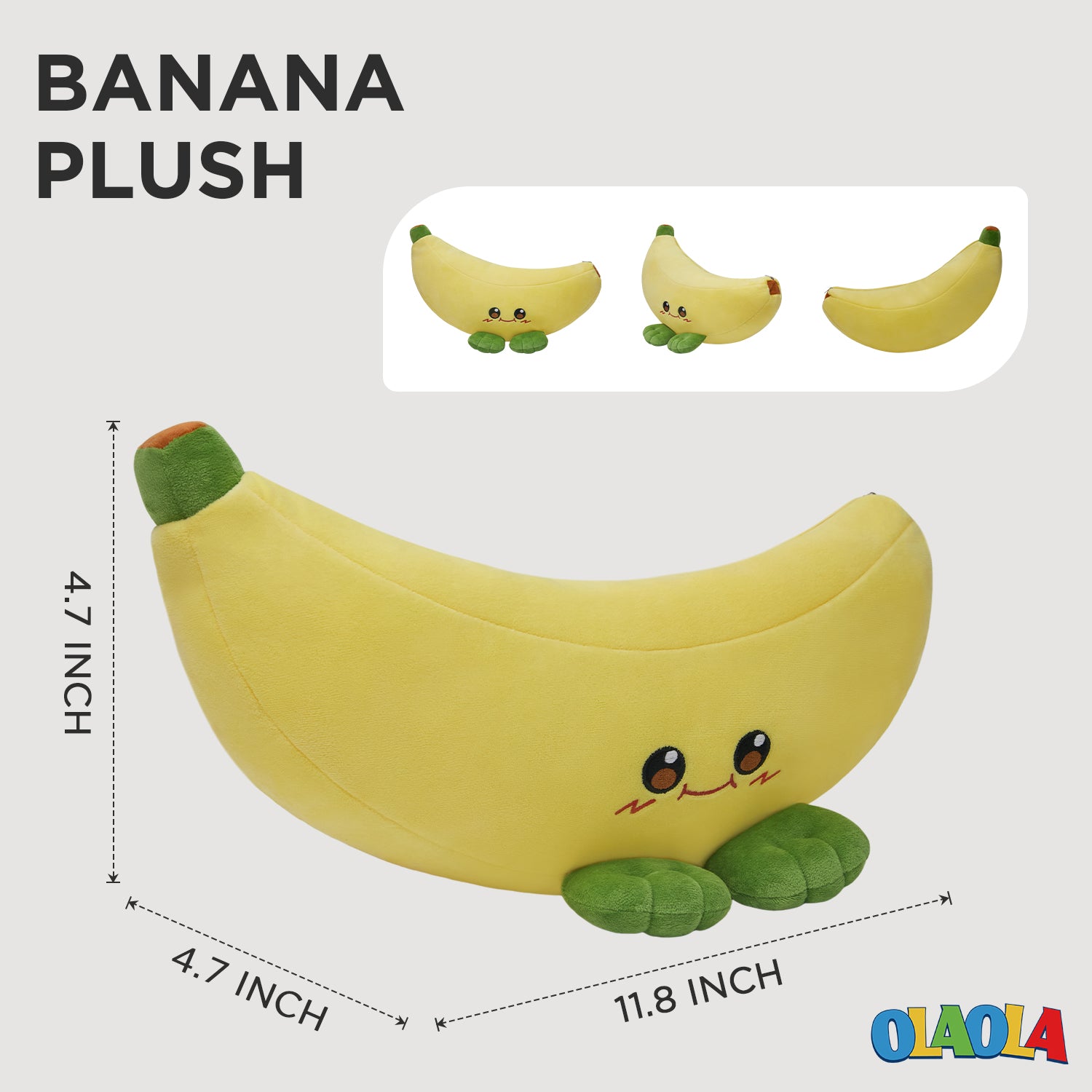30CM OLAOLA Banana Plush Pillow Stuffed Plushies Cute Fruit Plush Toy For Kids Adults Birthday Gift