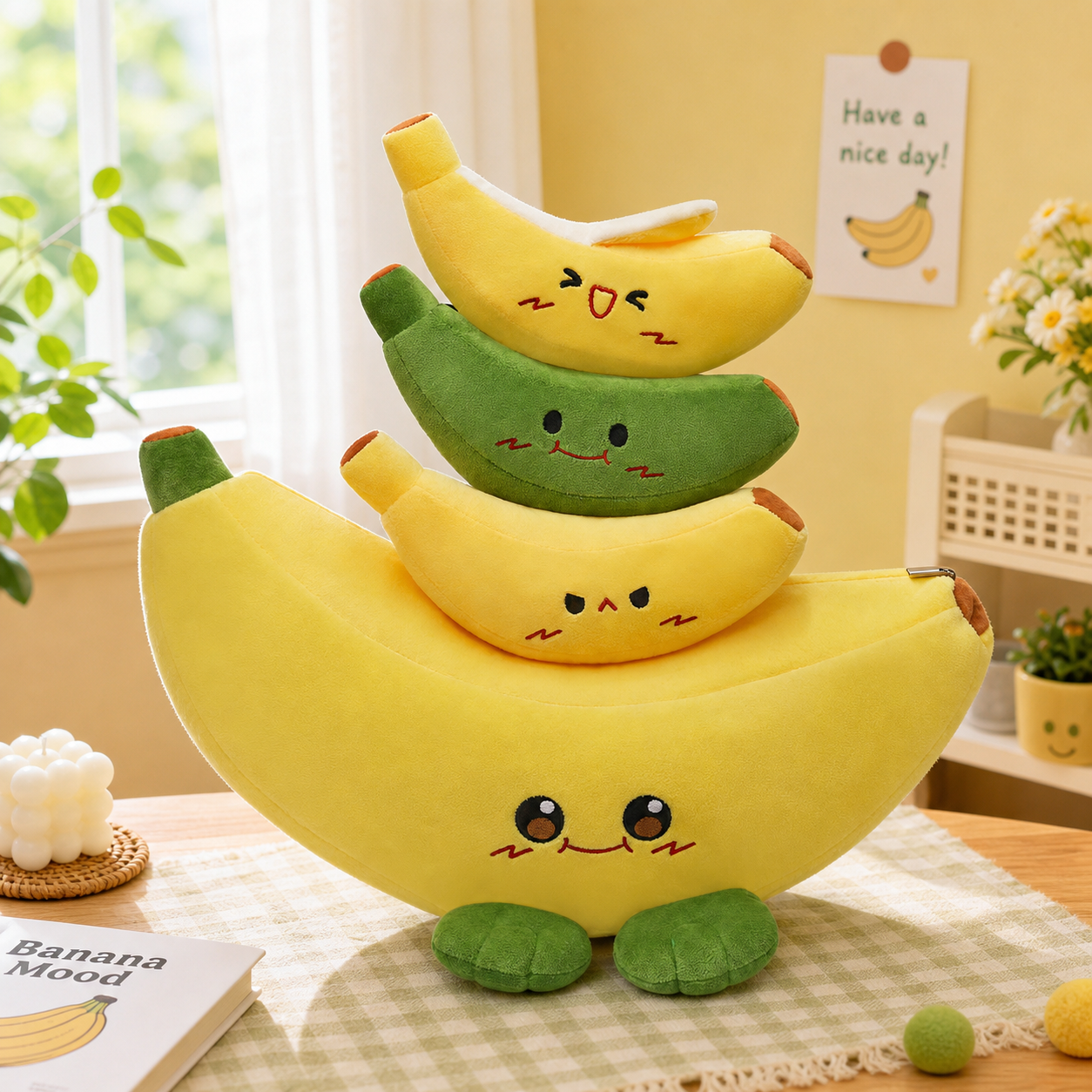 30CM OLAOLA Banana Plush Pillow Stuffed Plushies Cute Fruit Plush Toy For Kids Adults Birthday Gift