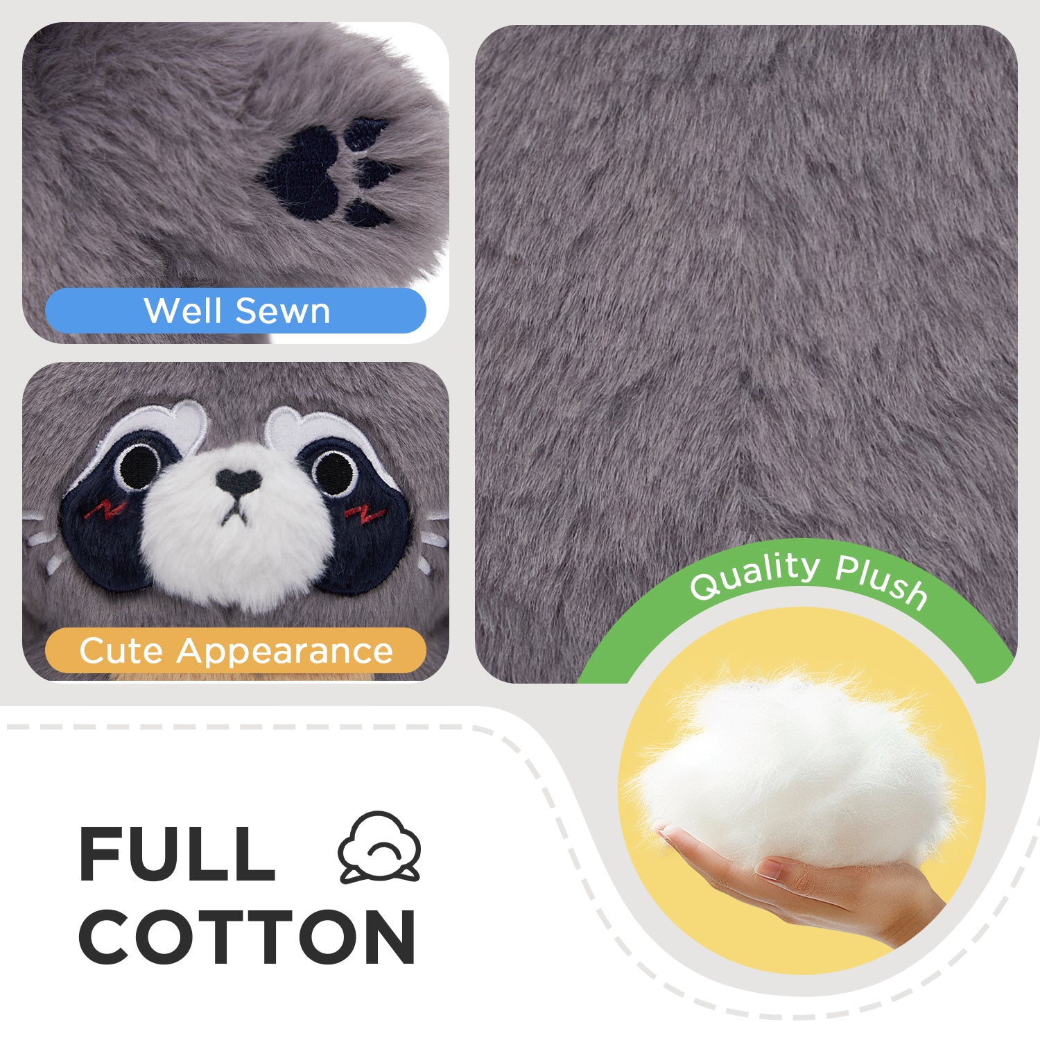 30CM OLAOLA Raccoon Original Plush Toys Soft Stuffed Dolls Animals Plushies Birthday Gift