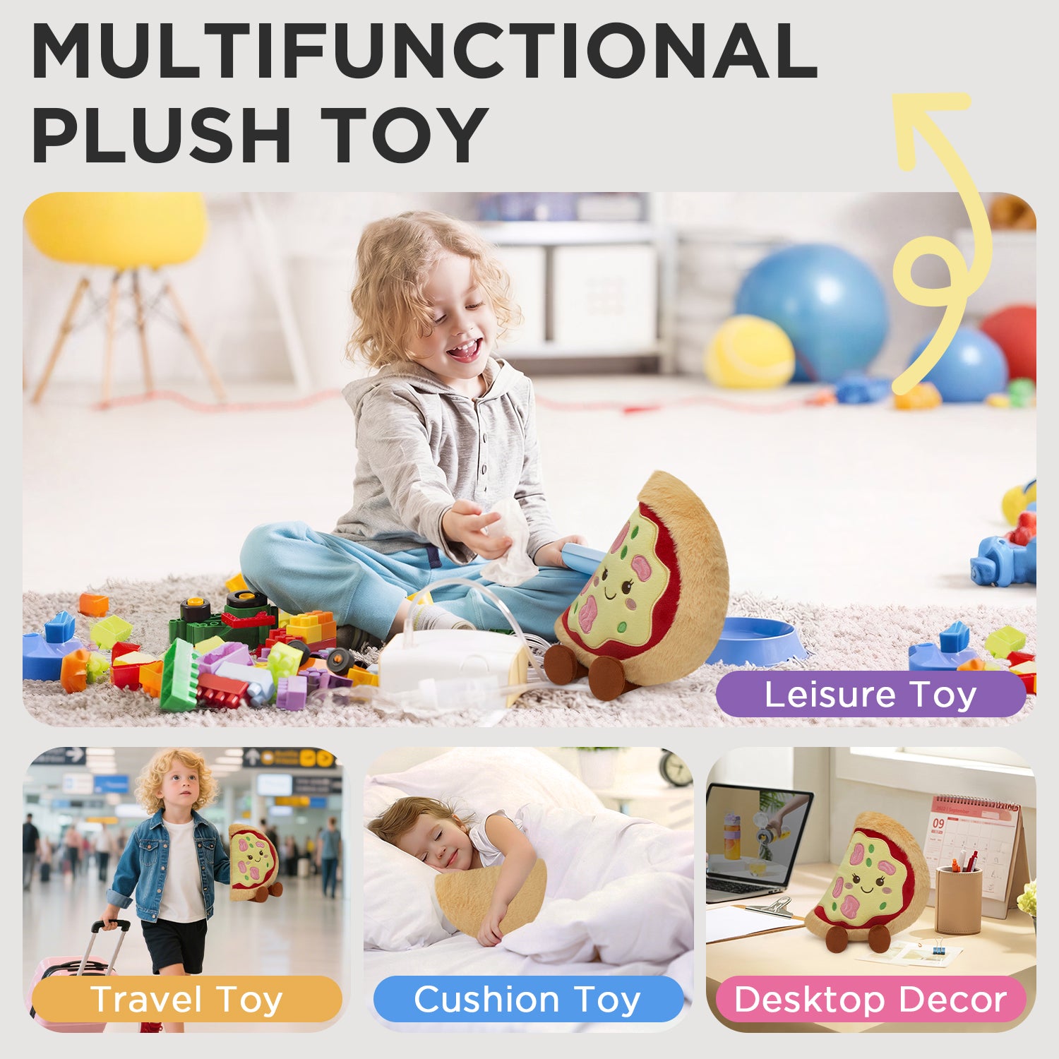 31CM OLAOLA Pizza Original Plush Toys Soft Stuffed Dolls Food Plushies Birthday Gift