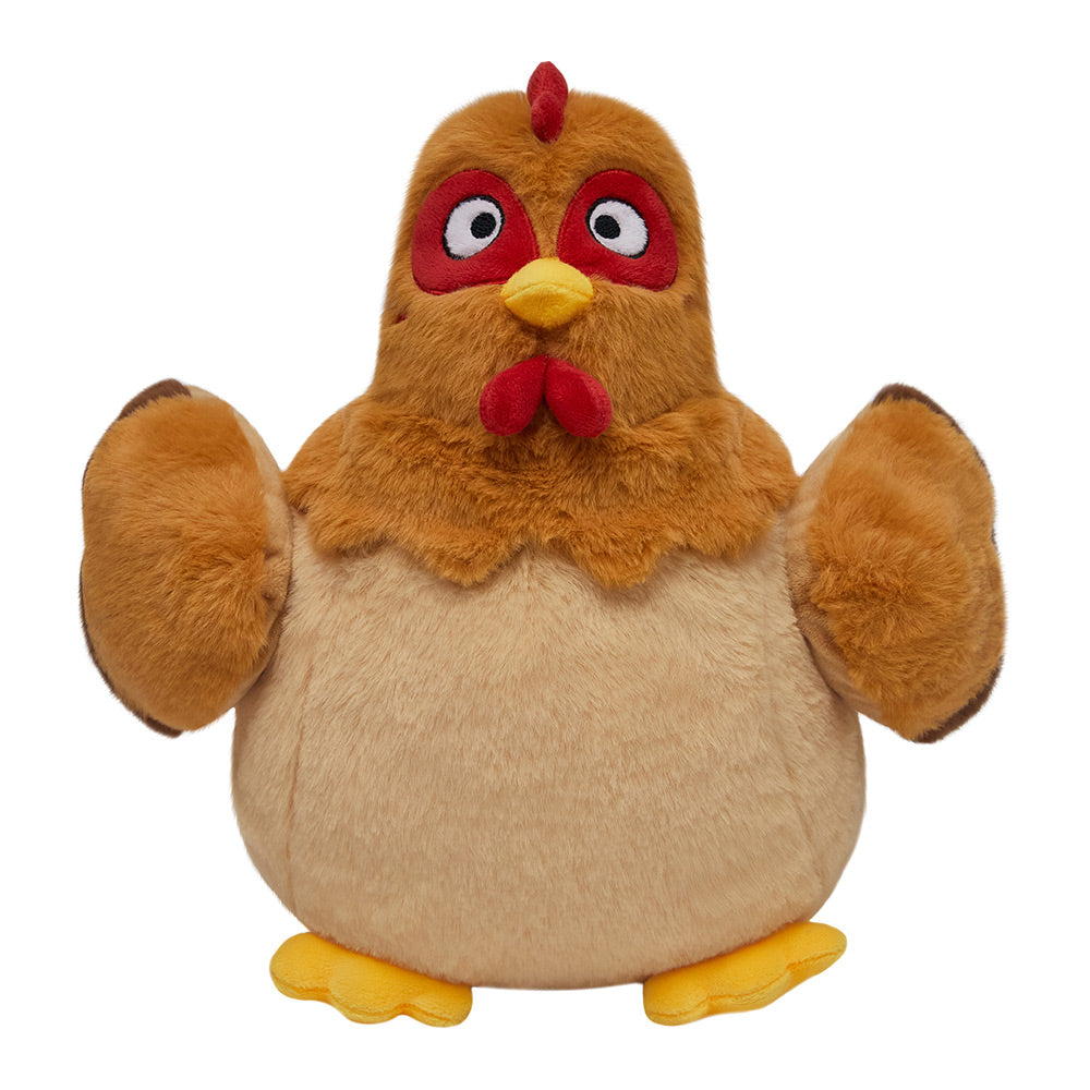 32CM OLAOLA Chicken Stuffed Animal Egg Laying Stuffed Chicken Toy For Kids Soft Plush Toy Doll Pillow Christmas Easter Gift