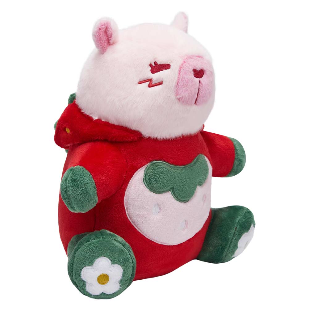 32CM OLAOLA Kawaii Strawberry Capybara Dinosaur Original Plush Toys Soft Stuffed Dolls Animals Dino Plushies Birthday Gift