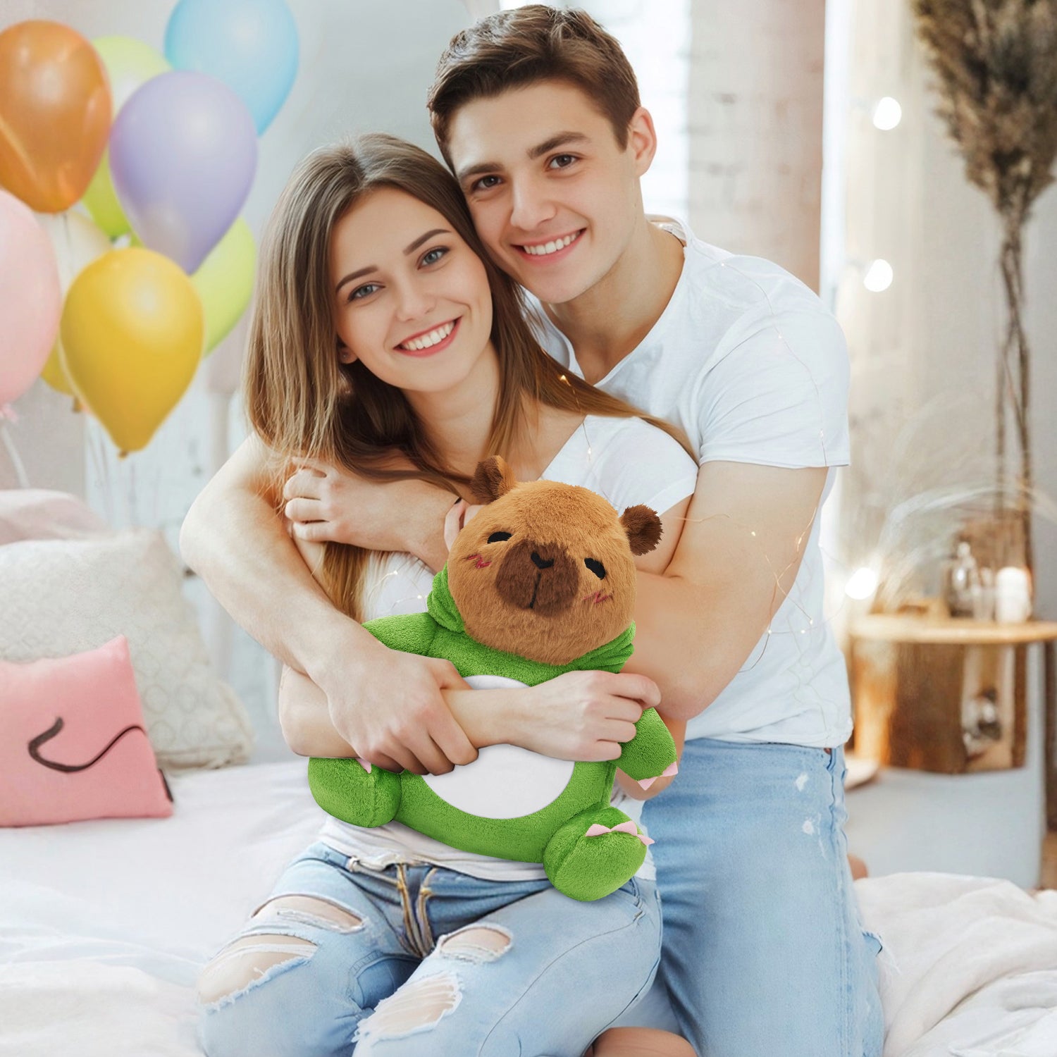 32CM OLAOLA Original Cute Capybara Dinosaur Dolls Soft Stuffed Dolls Animals Plush Toys Dino Plushies Birthday Gift