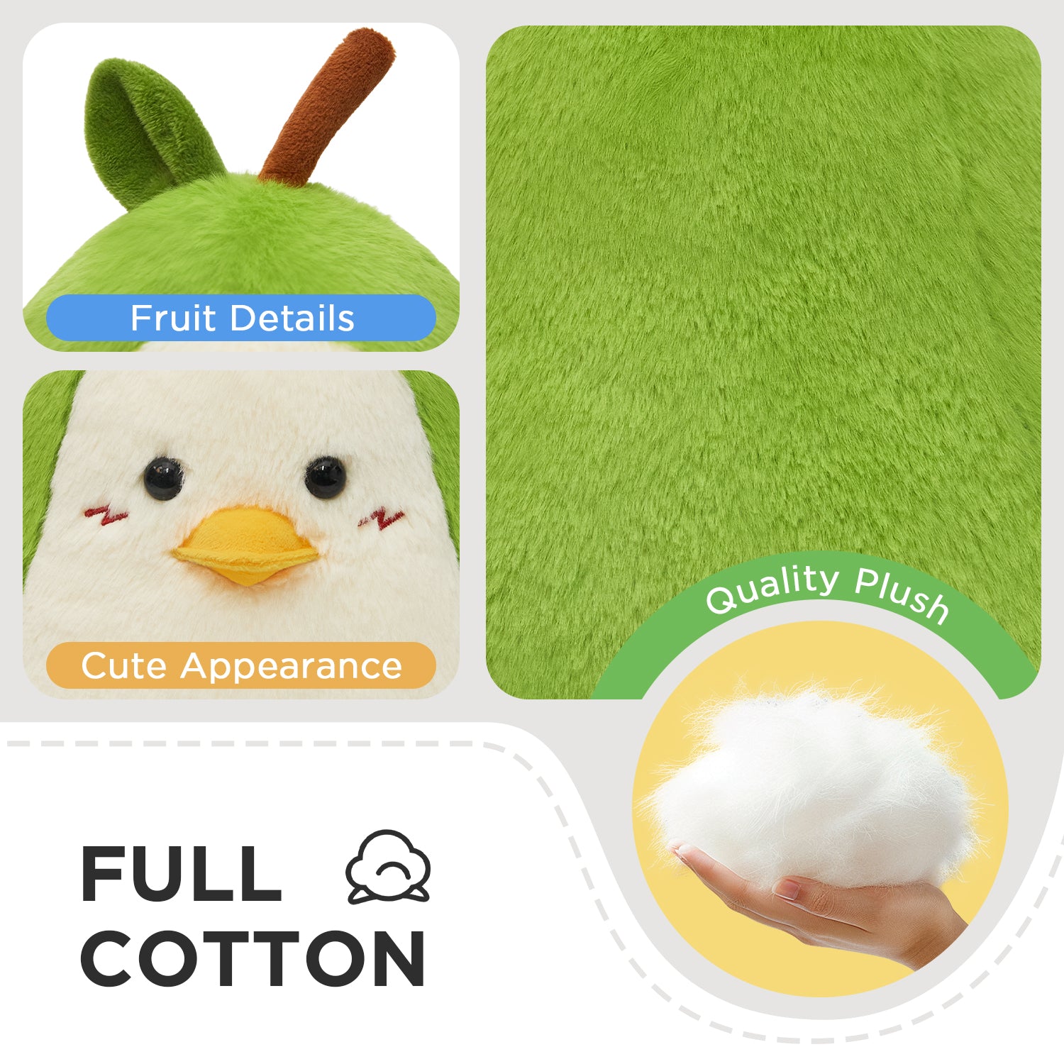 36CM OLAOLA Penguin Pear Cute Stuffed Animals Plush Toy Soft Doll Pillow Plushies For Kids Adults Birthday Gift