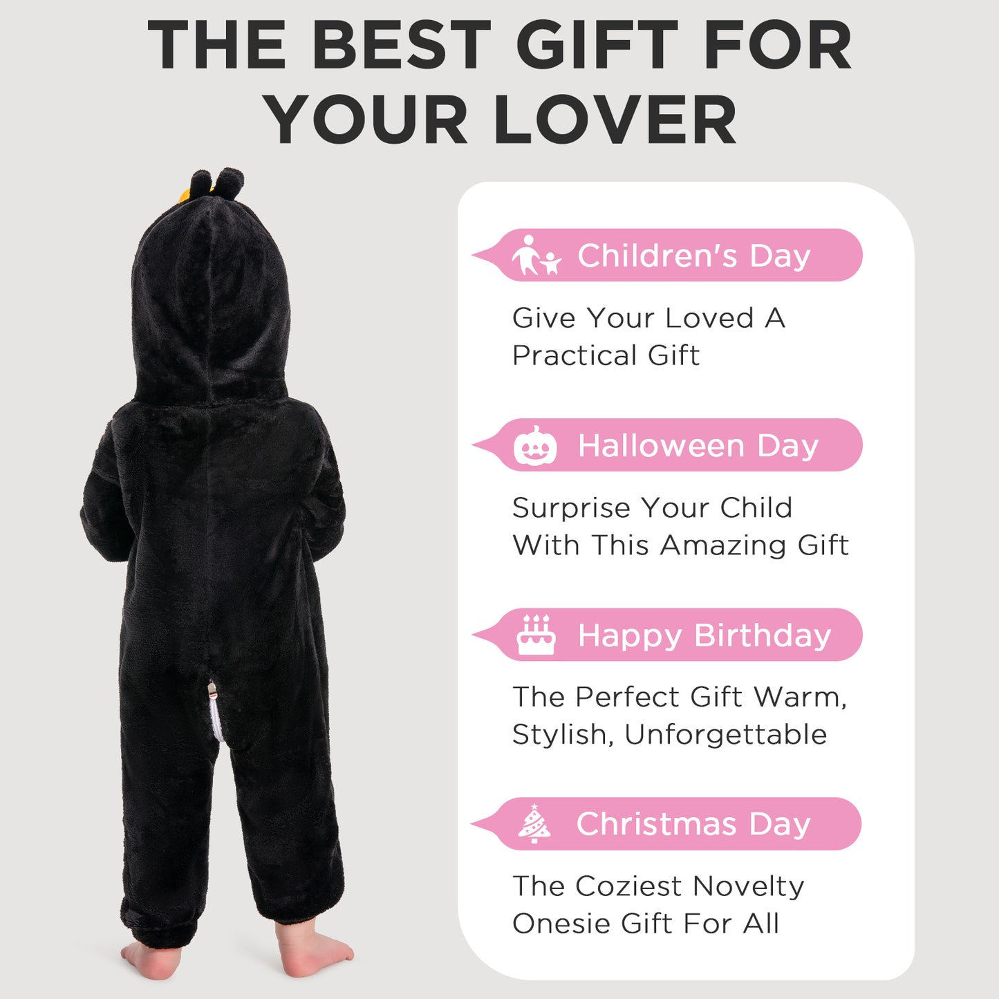 OLAOLA Baby Penguin Pajamas Animal Onesie Toddler Romper Plush Dress Up Infant Outfits Birthday Party Sleepwear