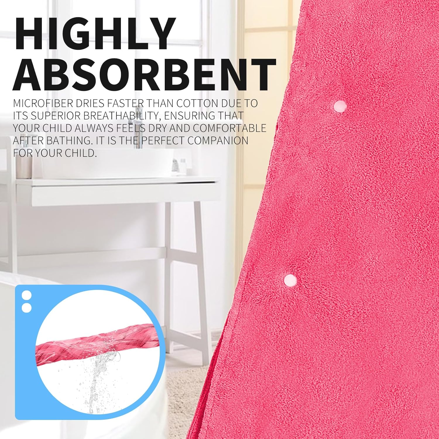 OLAOLA Kids Pink Cat Bathrobe Blanket Animal Onesie Beach Swim Towels Soft Absorbent Coral Fleece Pool Swim Towel