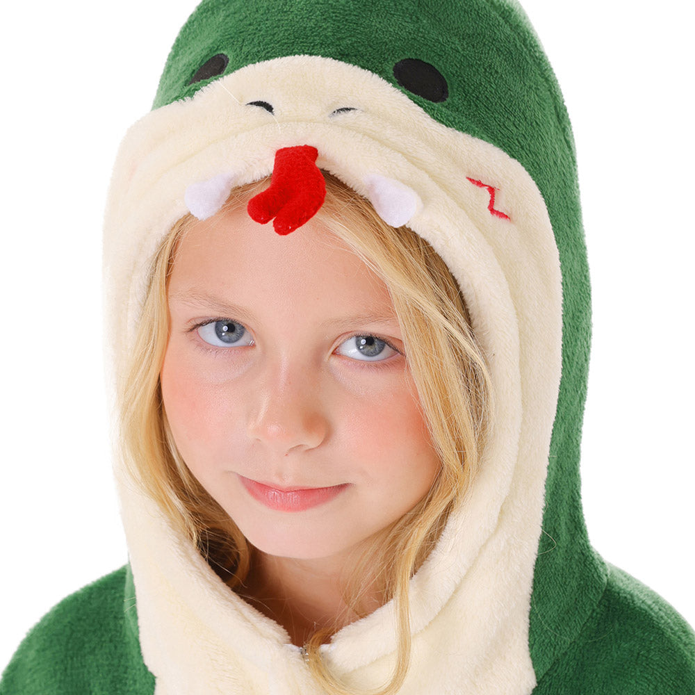 OLAOLA Kids Snake Animal Onesie Plush Soft Flannel Warm Home Pajamas One-Piece Sleepwear