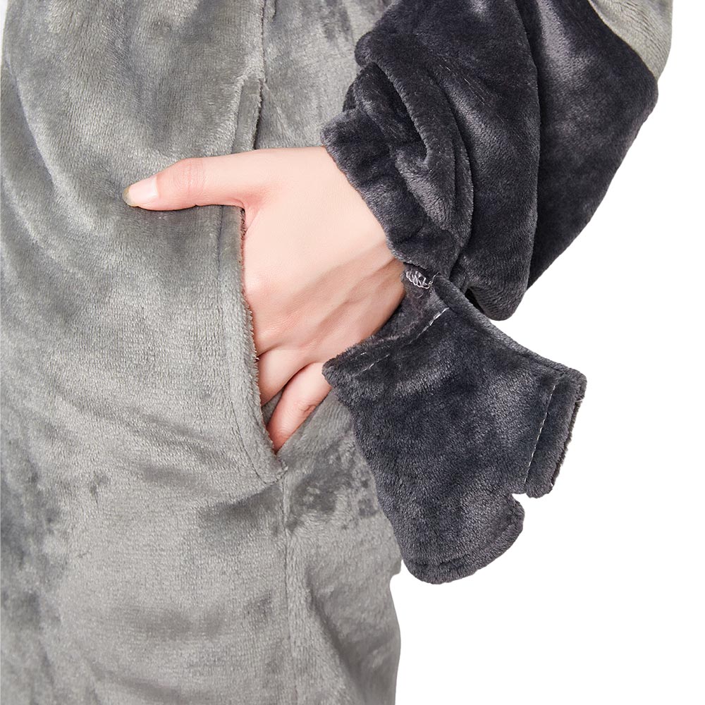 OLAOLA Opossum Pajamas Animals Onesie Plush Warm Home One Piece For Adult Unisex Halloween Costume