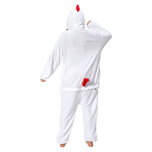 OLAOLA Unisex Adult Plush Chick Animals Onesie Pajamas Warm Home One-Piece Sleepwear