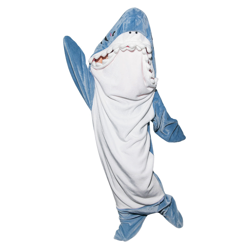 OLAOLA Unisex Adult Plush Shark Blanket Animals Onesie Pajamas Wearable Warm Home One-Piece Sleepwear