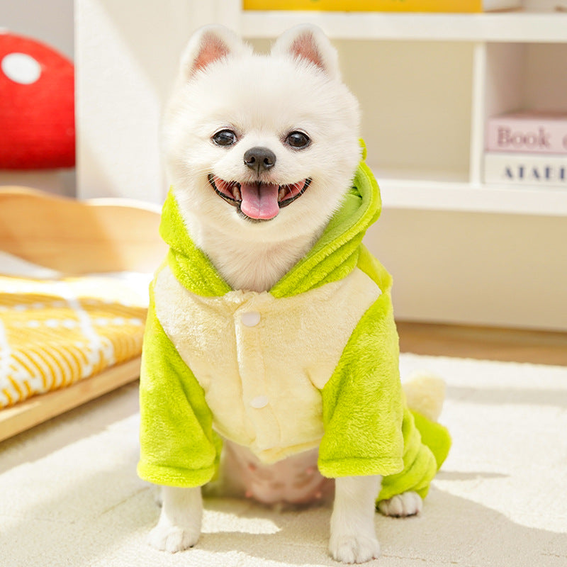 Plush Dinosaur Bee Pet Costume Soft Warm Perfect For Dog Cat Outfits Animal Onesie Halloween Easter Christmas Pets Cosplay Costume