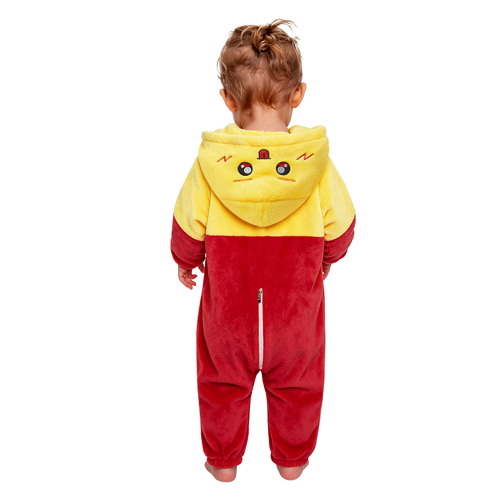 OLAOLA Baby French Fries Jumpsuit Unisex Toddler Costume Soft Cozy Flannel Onesie Halloween Cosplay Romper