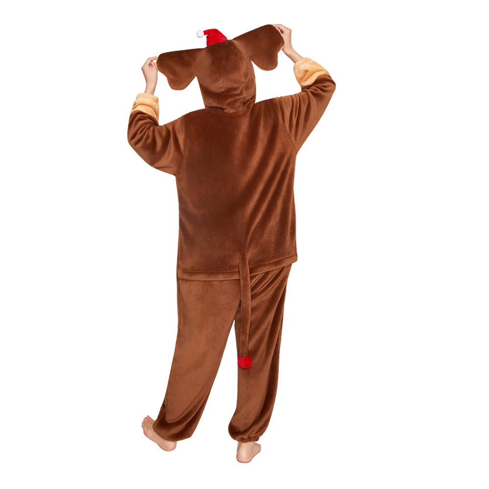 OLAOLA Elephant Pajamas Animals Onesie Plush Warm Home One Piece For Adult Unisex Halloween Costume