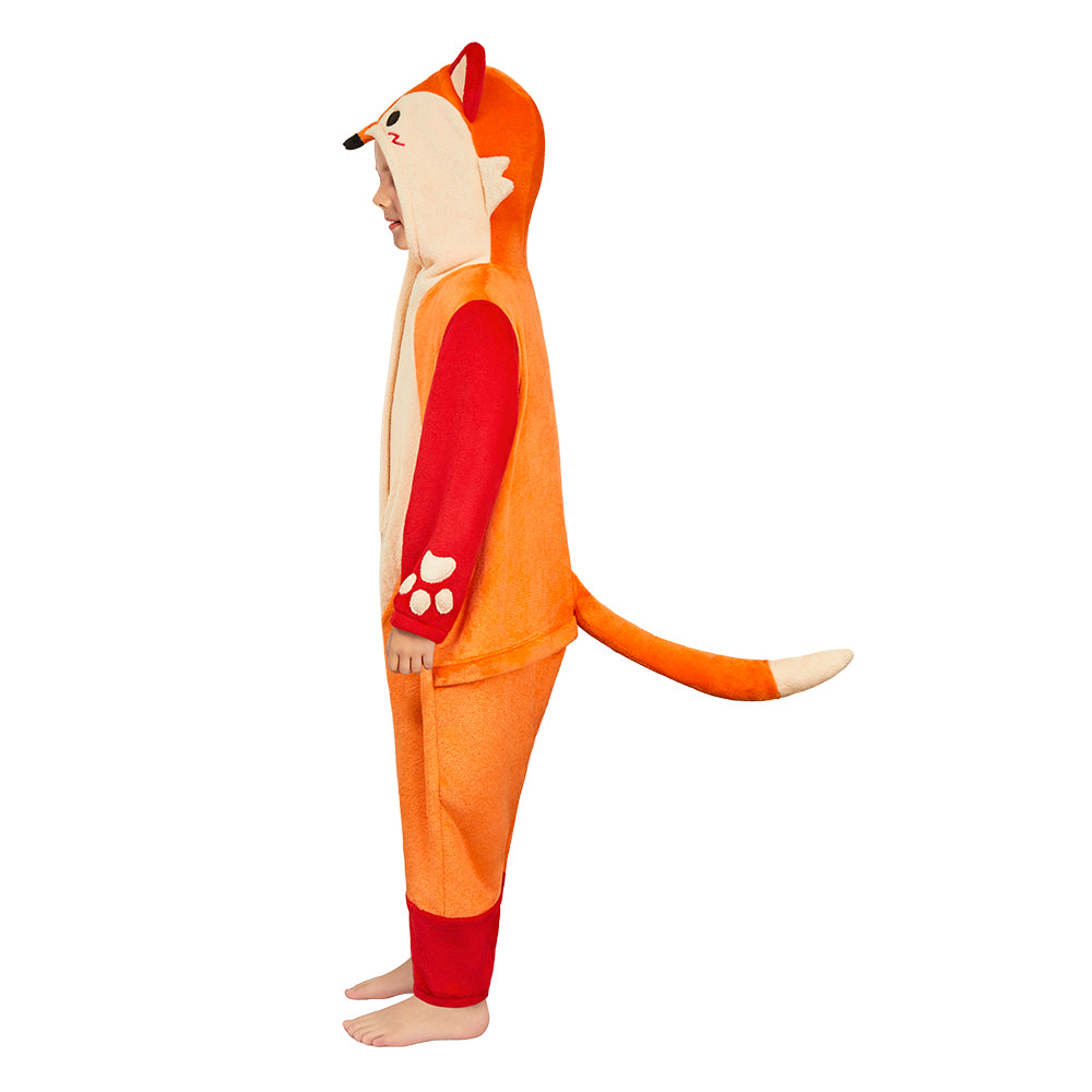 OLAOLA Kids Fox Pajamas Animals Onesie Plush Cozy One Piece Sleepwear Halloween Christmas Suit