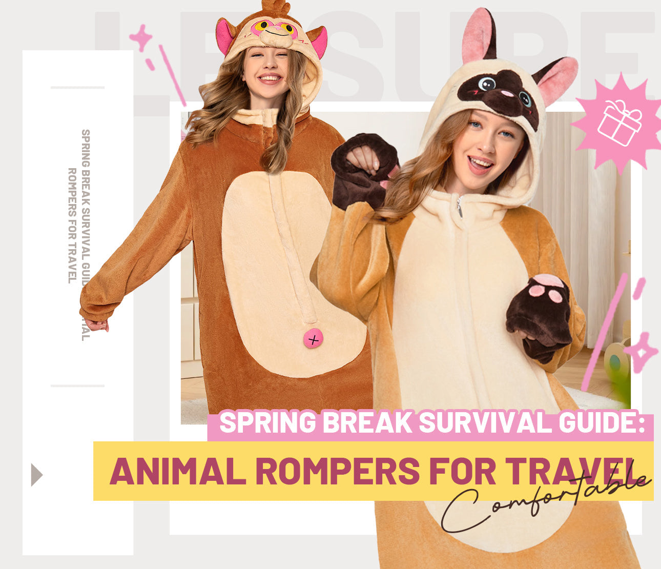 Spring Break Survival Guide: Animal Rompers for Travel
