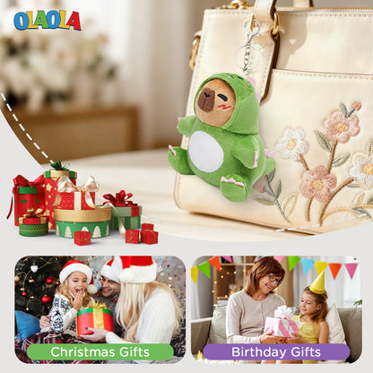 15CM OLAOLA Dinosaur Keychain Plush Toys Soft Stuffed Dolls Animals Props Plushies Birthday Gift