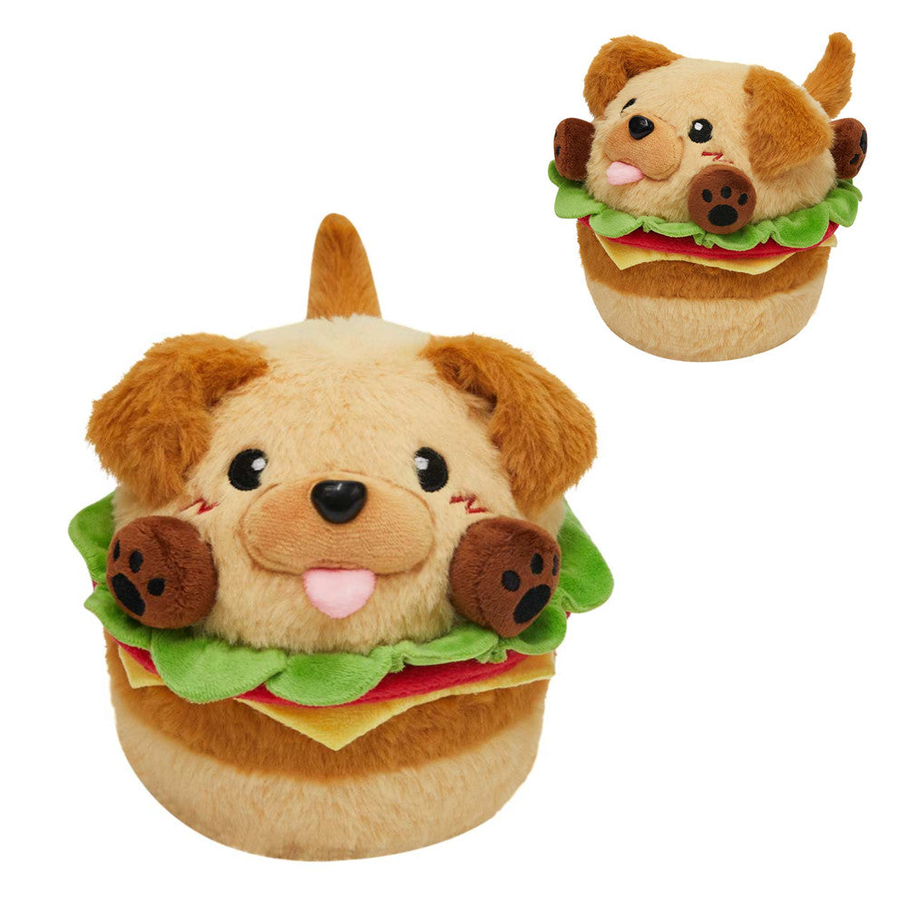 18CM OLAOLA Original Cute Hamburger Puppy Dog Dolls Soft Stuffed Dolls Animals Food Plush Toys Plushies Birthday Gift