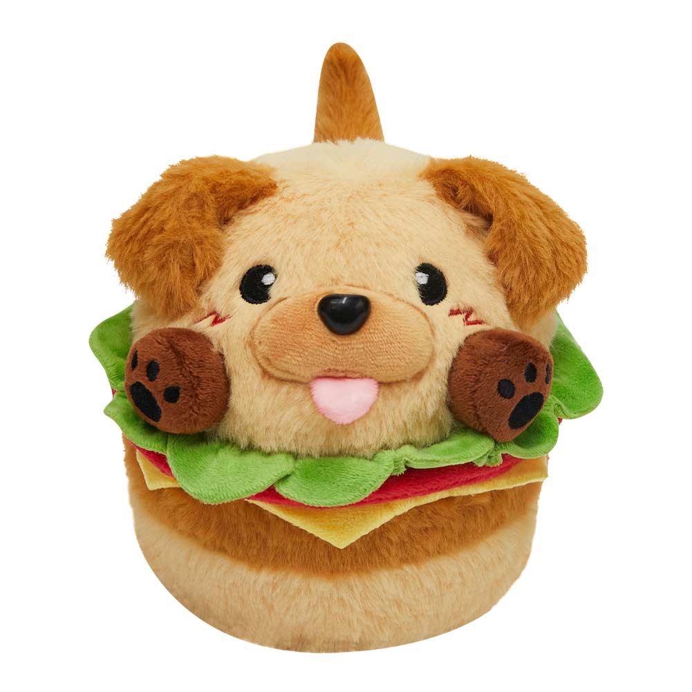 18CM OLAOLA Original Cute Hamburger Puppy Dog Dolls Soft Stuffed Dolls Animals Food Plush Toys Plushies Birthday Gift