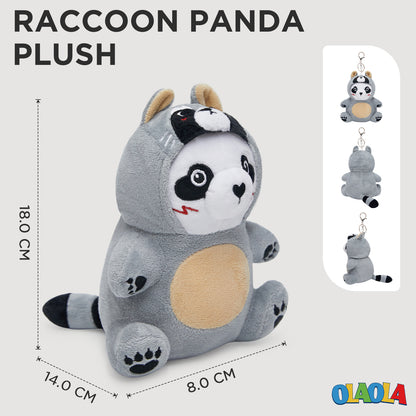 18CM OLAOLA Raccoon Keychain Plush Toys Soft Stuffed Dolls Animals Props Plushies Birthday Gift