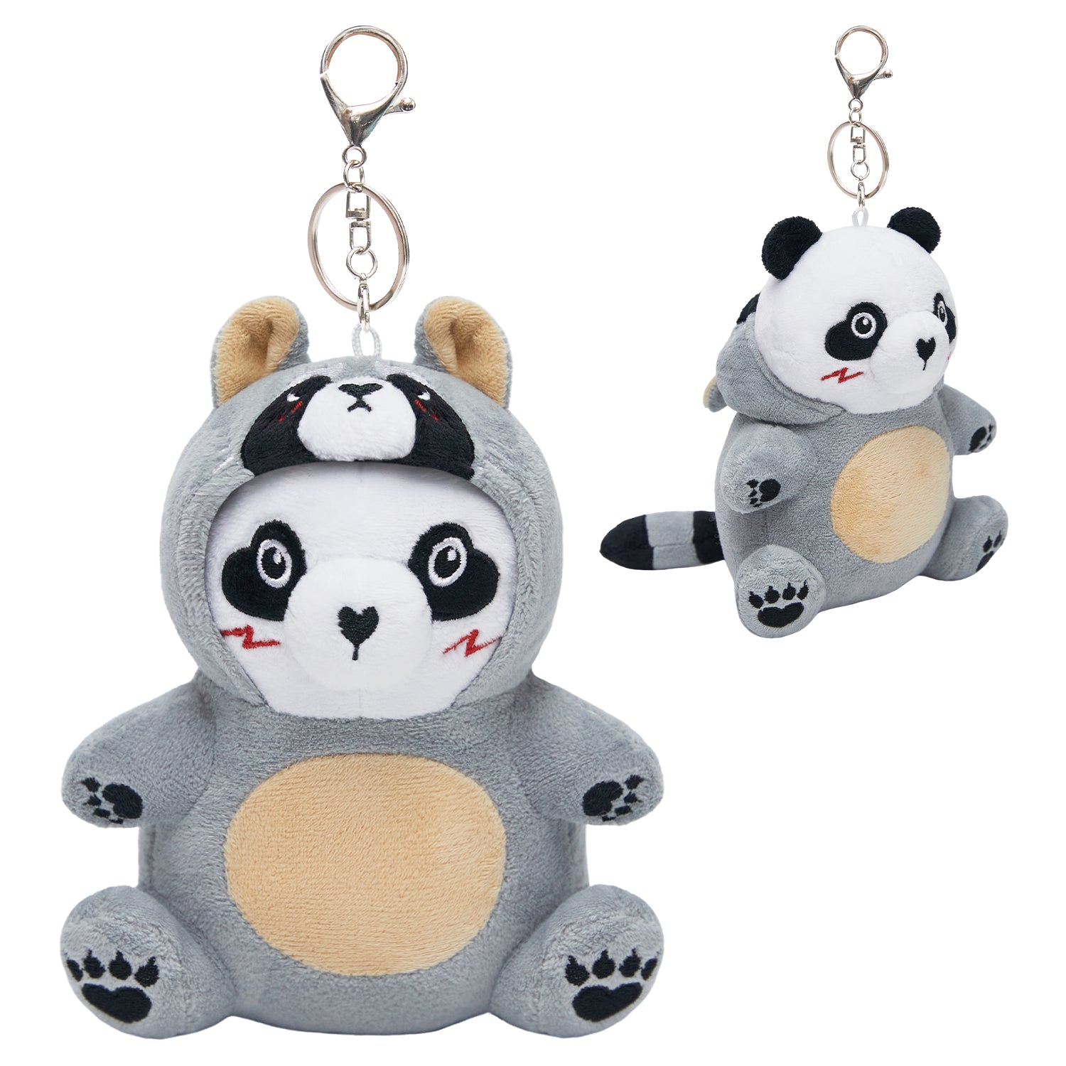 18CM OLAOLA Raccoon Keychain Plush Toys Soft Stuffed Dolls Animals Props Plushies Birthday Gift