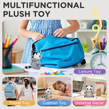 18CM OLAOLA Raccoon Keychain Plush Toys Soft Stuffed Dolls Animals Props Plushies Birthday Gift