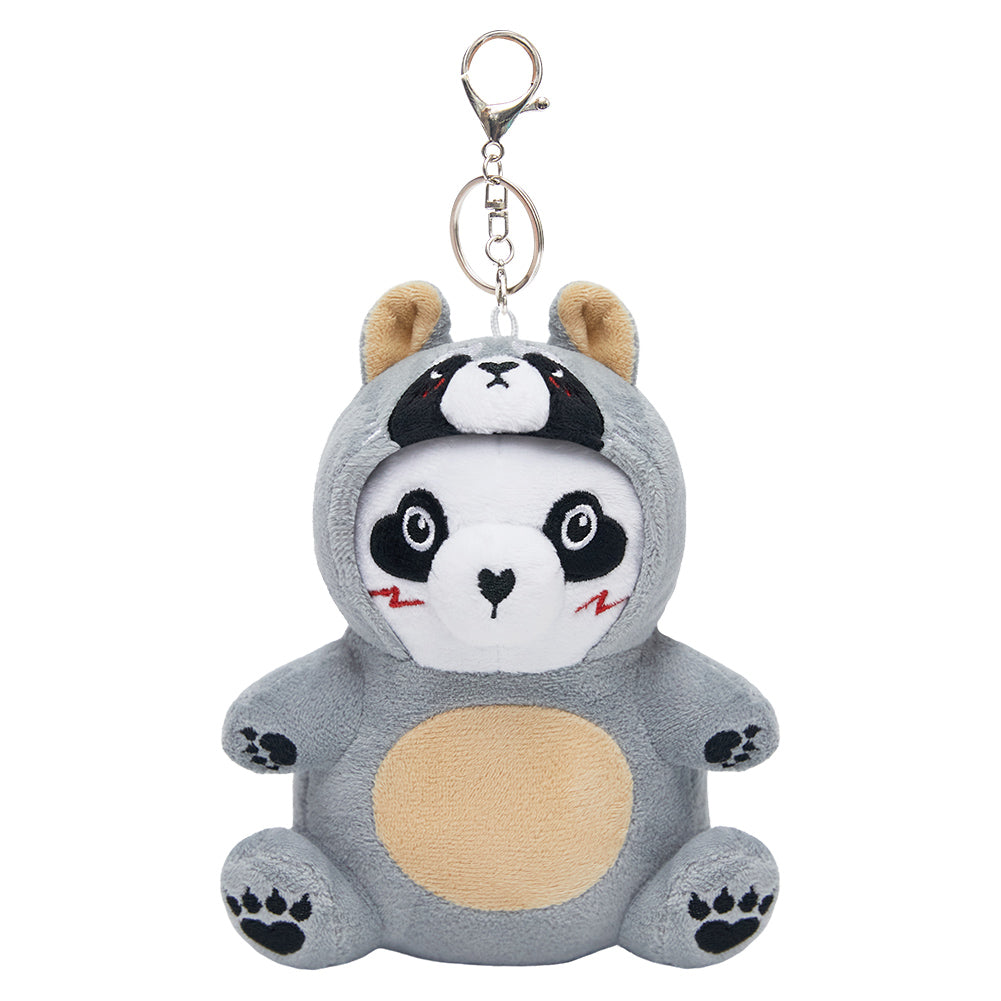 18CM OLAOLA Raccoon Keychain ​Plush Toys Soft Stuffed Dolls Animals Props Plushies Birthday Gift