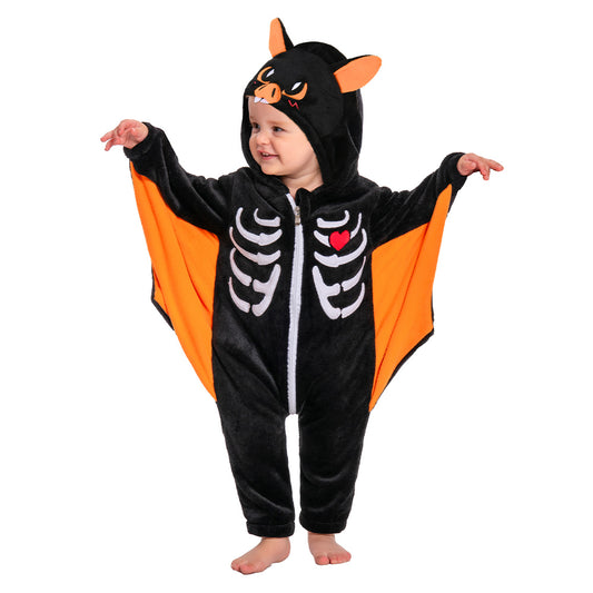 OLAOLA Baby Bat Animal Onesie Toddler Romper Plush Dress Up Infant Outfits Halloween Cosplay Costume