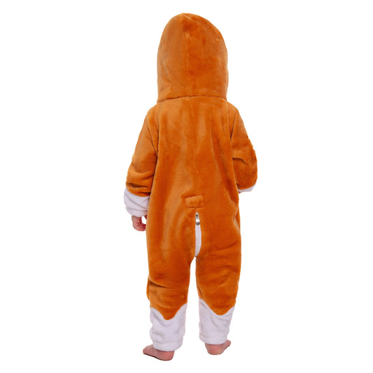 OLAOLA Baby Gingerbread Man Pajamas Animal Onesie Toddler Romper Plush Dress Up Infant Outfits Christmas Cosplay Costume