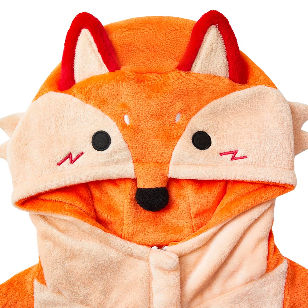 OLAOLA Fox Pajamas Animals Onesie Plush Warm Home One Piece Homewear For Adult Sleepwear Pyjama Party Suit
