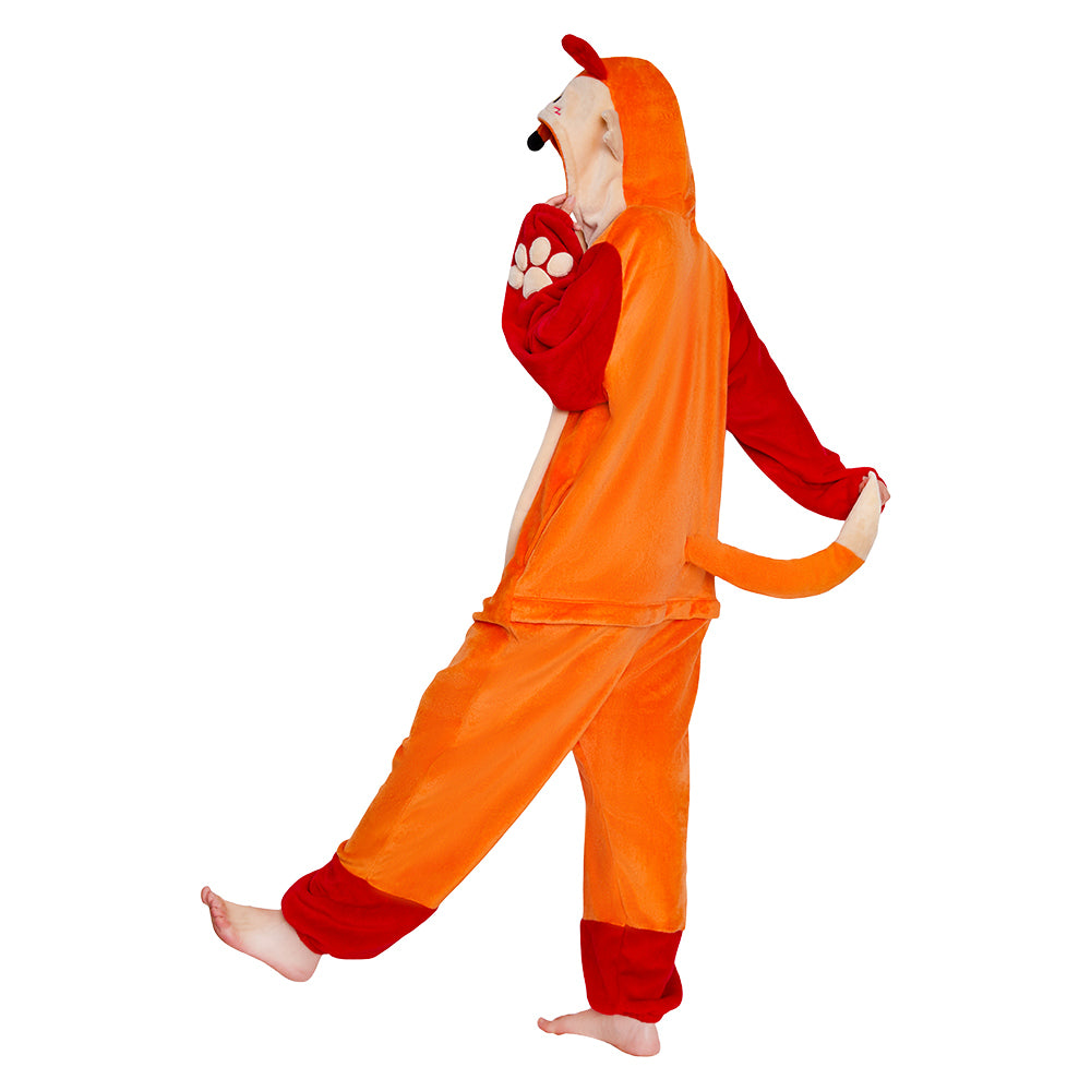 OLAOLA Fox Pajamas Animals Onesie Plush Warm Home One Piece Homewear For Adult Sleepwear Pyjama Party Suit